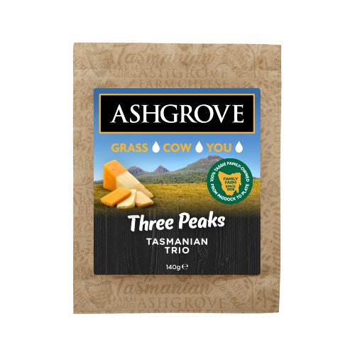 Ashgrove Tassie Trio Cheddar Cheese Block 140G
