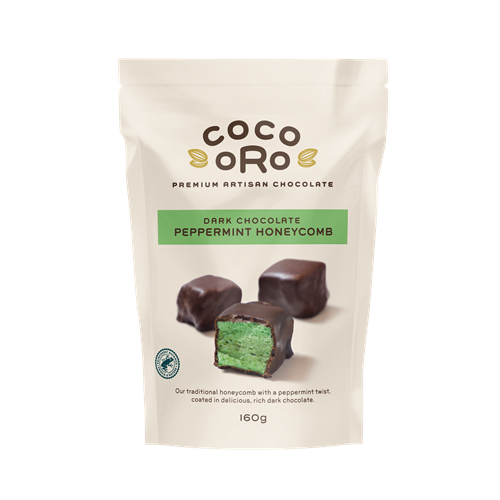 Coco Oro Honeycomb Mint and Dark Chocolate 160G