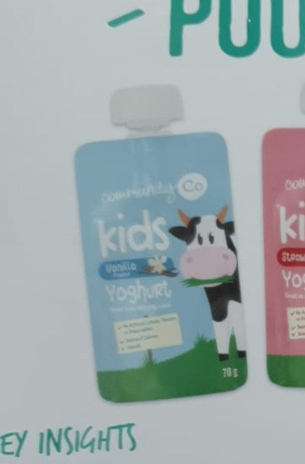 Community Co Kids Vanilla Yoghurt Pouches 70g