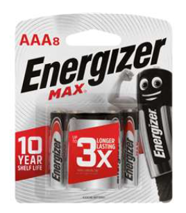 Energizer Battery Max AAA 8Pk
