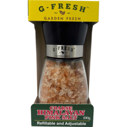 G-Fresh Pink Himalayan Salt Glass Grinder 190G