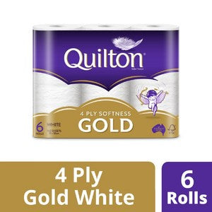 Quilton Toilet Tissue Gold 4 Ply 6Pk