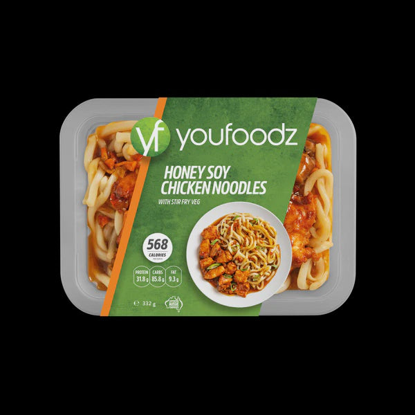 Youfoodz Honey Soy Chicken Noodles with Stir Fry Vegetables