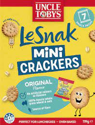 Uncle Tobys Le Snak Mini Crackers Original 119g