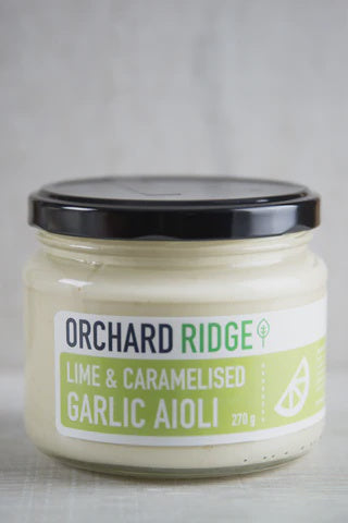 Orchard Ridge Lime & Caramelised Garlic Aioli 270g