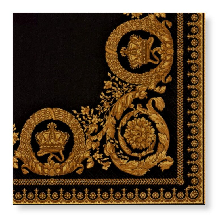 Manor Road Golden Crowns Lunch Napkin