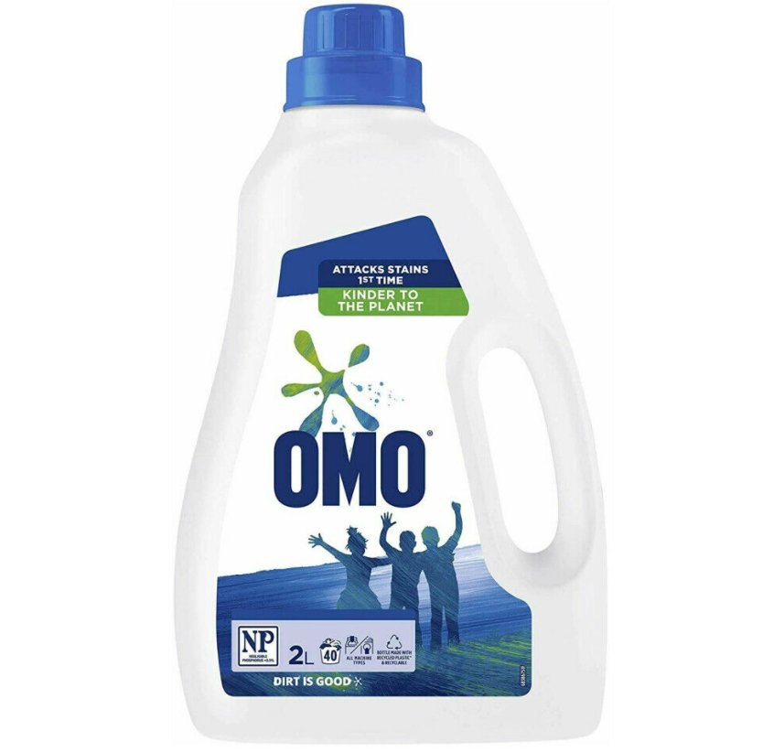 Omo Laundry Liquid Front and Top Loader Active Clean 2L