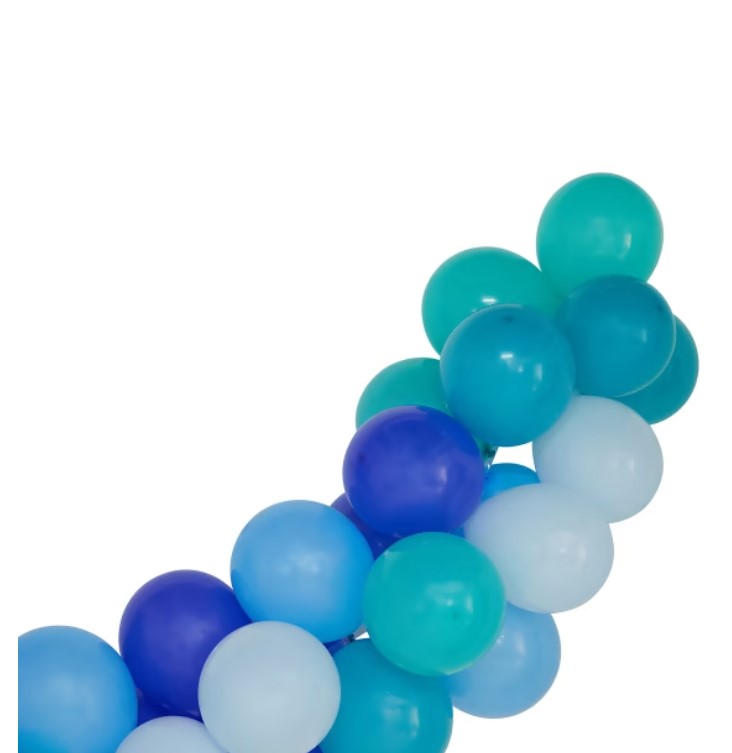 Anko Blue and Green Balloon Garland - Uninflated