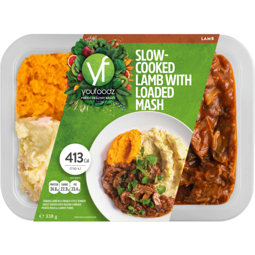 Youfoodz Slow-Cooked Lamb with Loaded Mash