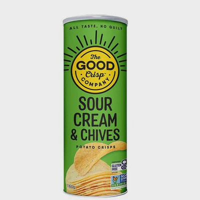 The Good Crisp Co Crisps Sour Cream & Chives Gluten Free 160g