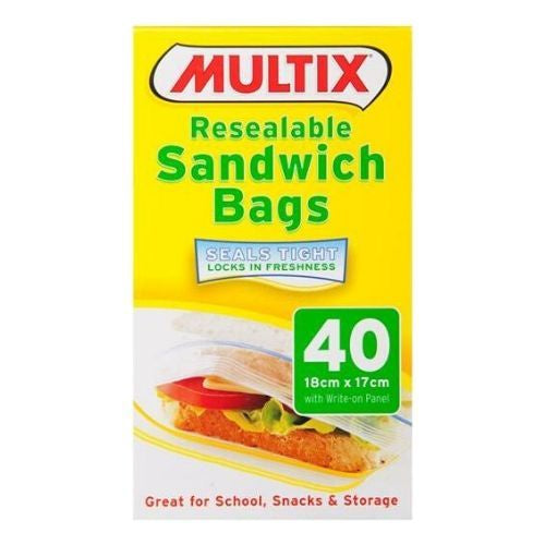 Multix Sandwich Bags Quickzip 40S