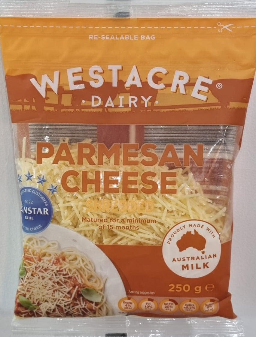 Westacre Shredded Parmesan 250G