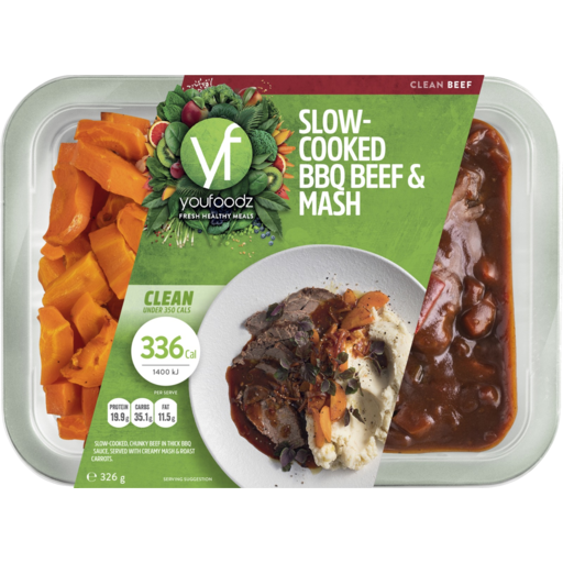 Youfoodz  Slow Cooked BBQ Beef 326g