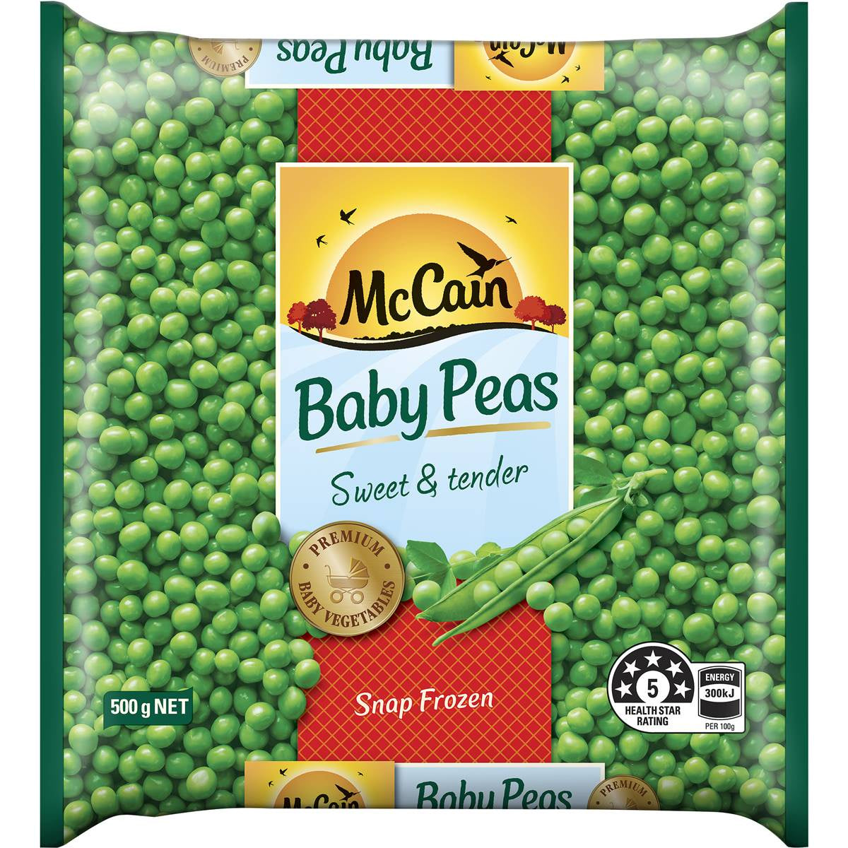 Mccain Baby Peas Premium 500g