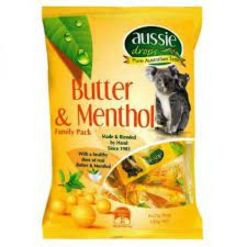 Aussie Drops Butter and Menthol Share Pack150g (6x25g)