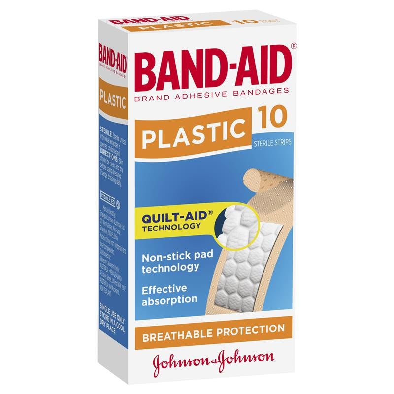 Band-Aid Brand Plastic Strips 10Pk