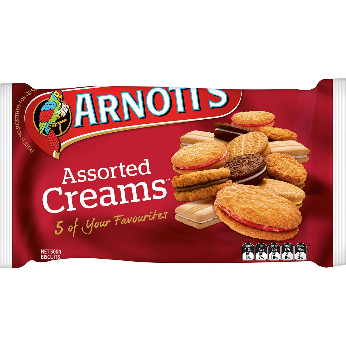 Arnotts Cream Favourites Assorted 500G