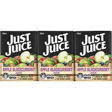 Just Juice Apple Blackcurrant 6Pk 200 Ml