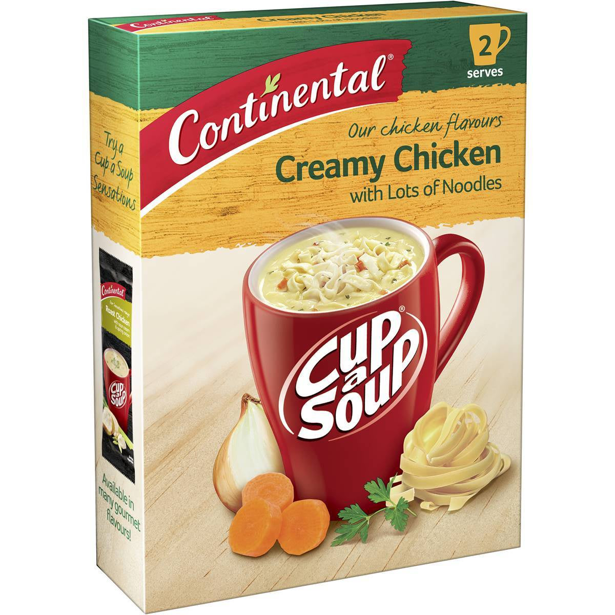 Continental Cup A Soup Creamy Chicken Lots A Noodles 2 Serves 60G