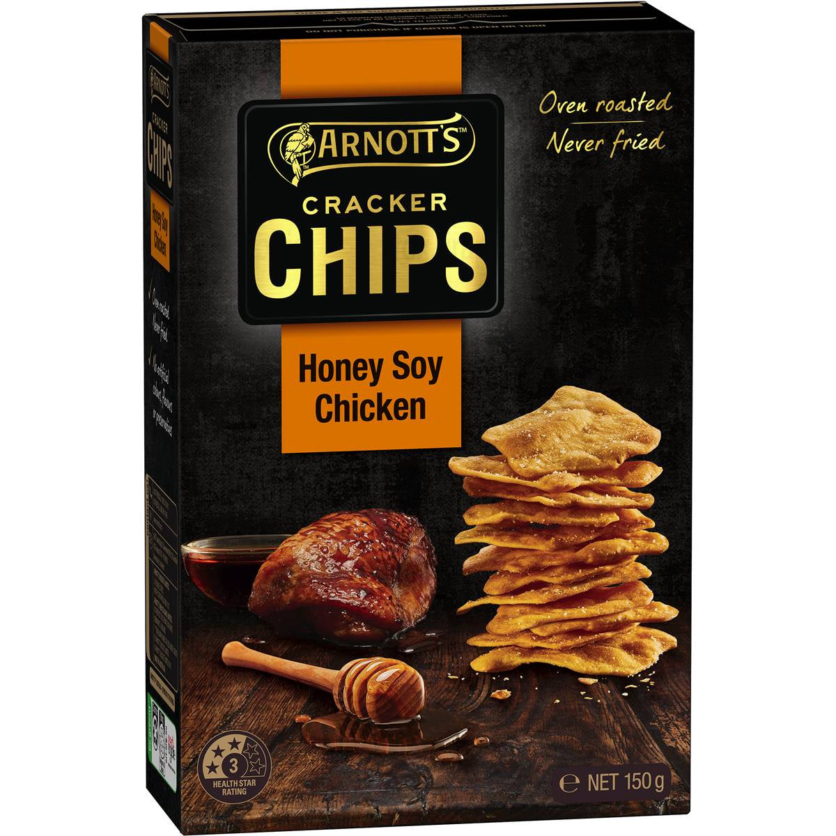 Arnotts Cracker Chips Honey Soy Chicken 150G