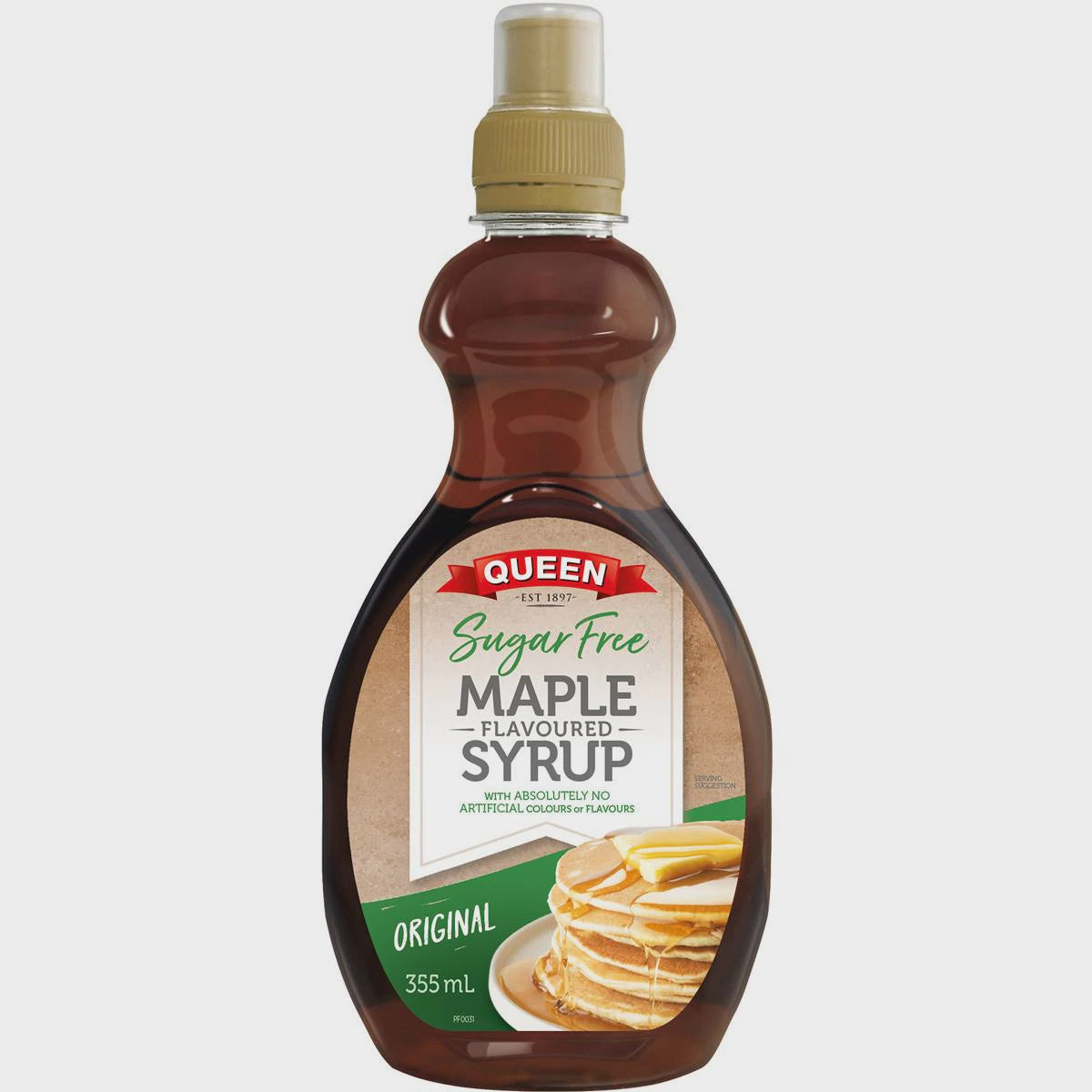 Queen Sugar Free Maple Flavoured Syrup 355Ml