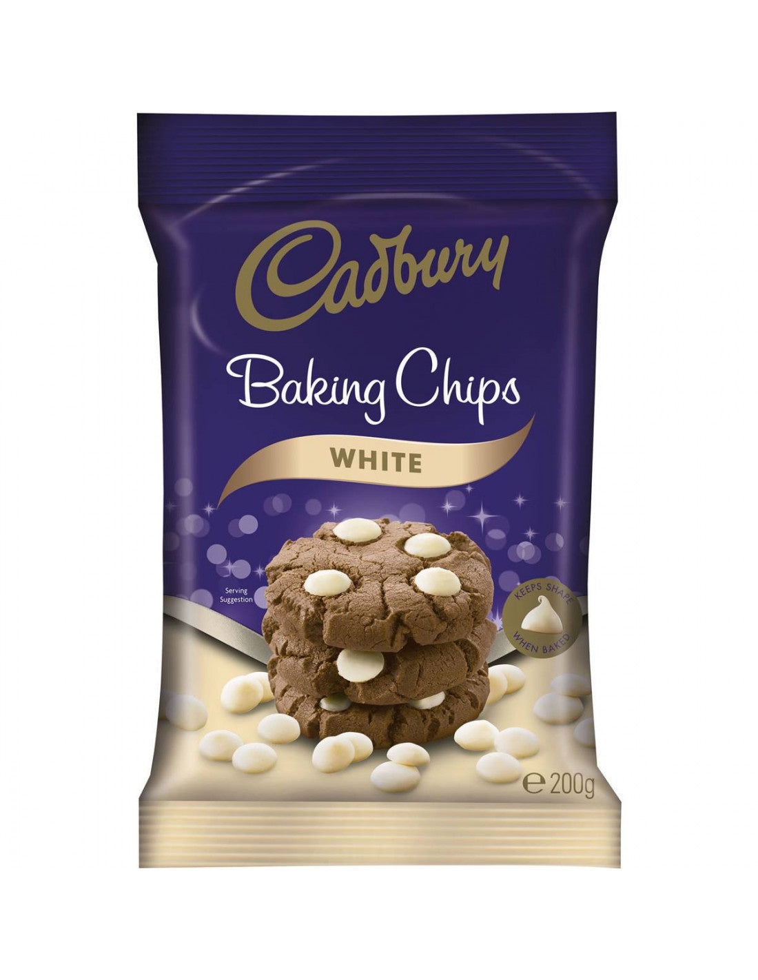 Cadbury Baking Chips White Chocolate 200G
