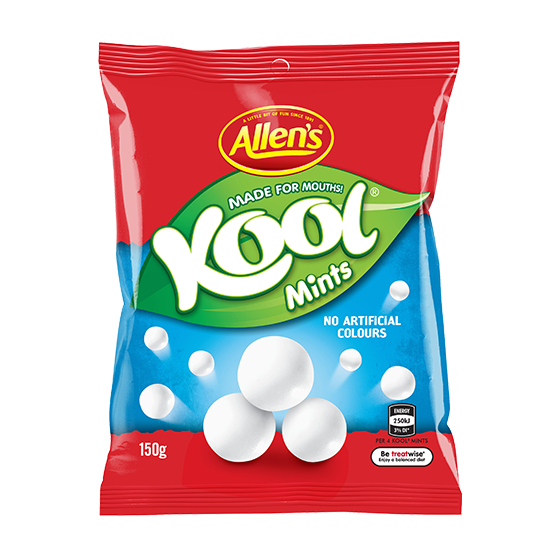 Allens Kool Mints Chew Lollies Bag 150G