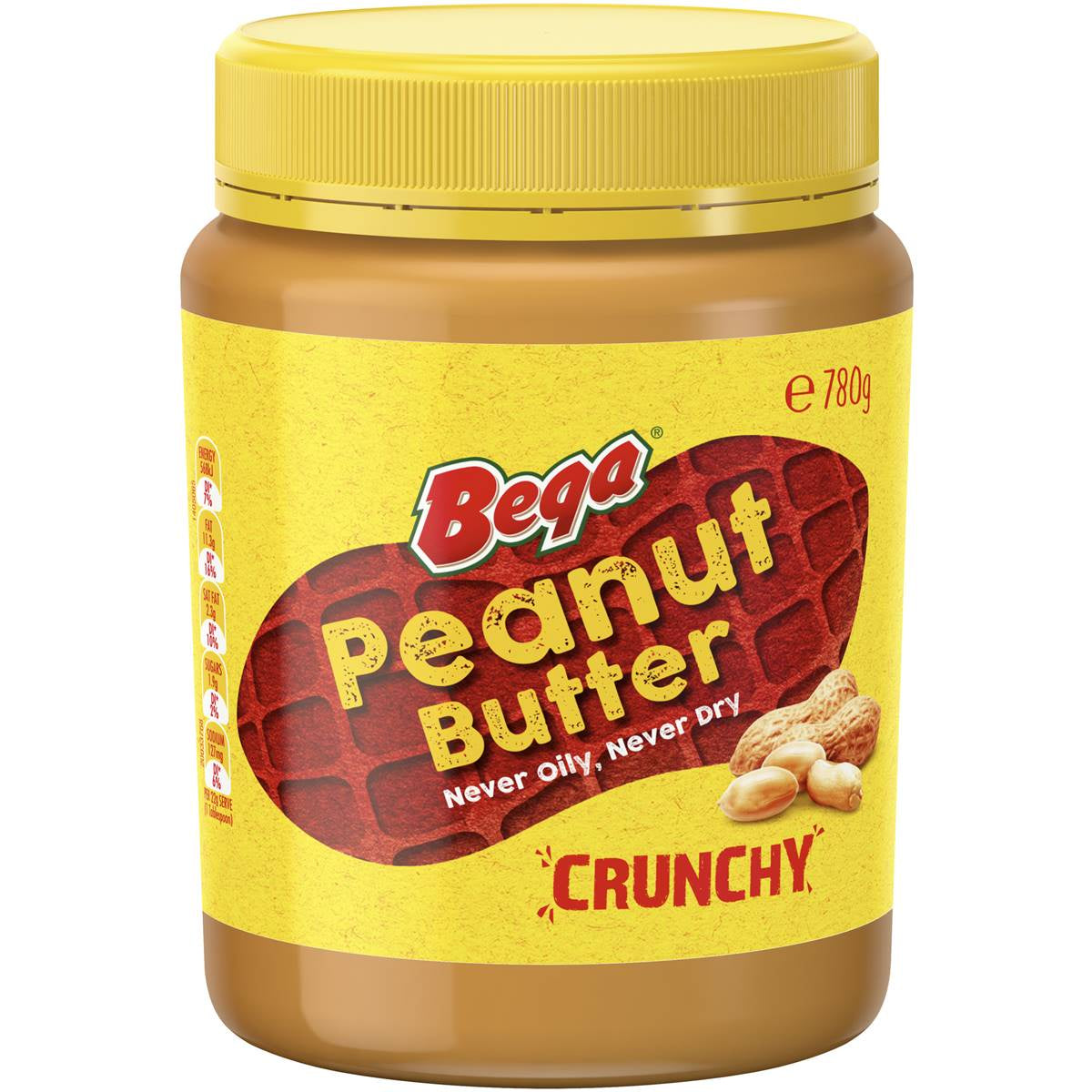 Bega Peanut Butter Crunchy 470G