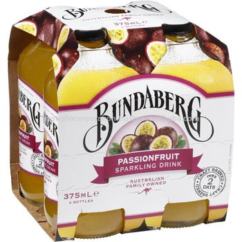 Bundaberg Passionfruit Sparkling Drink 4Pk 375Ml