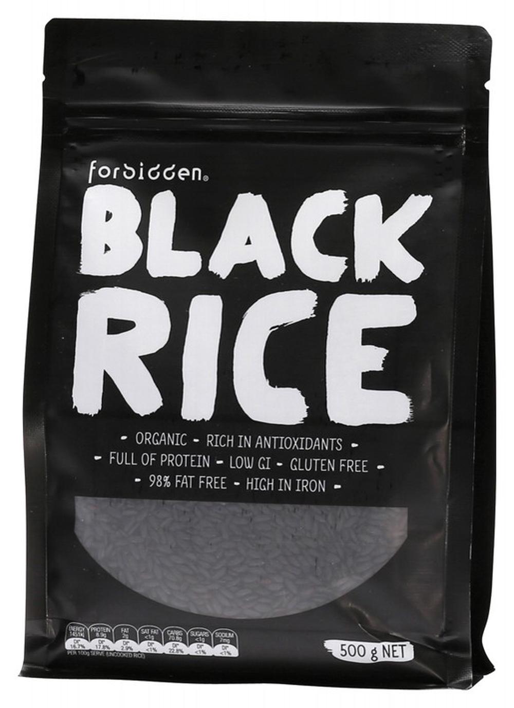 Forbidden Foods Black Rice 98% Fat Free Low GI 500g
