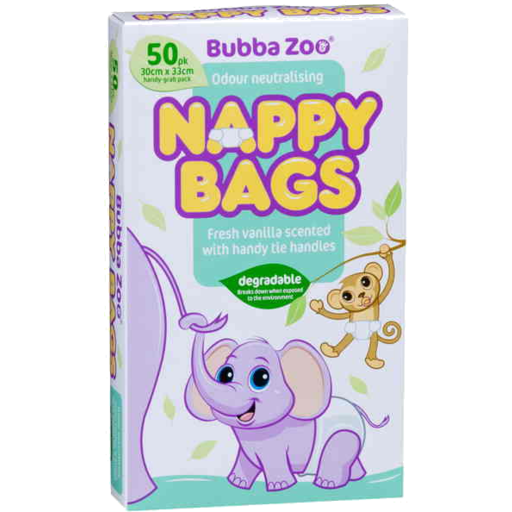 Bubbazoo Nappy Bags 50Pk