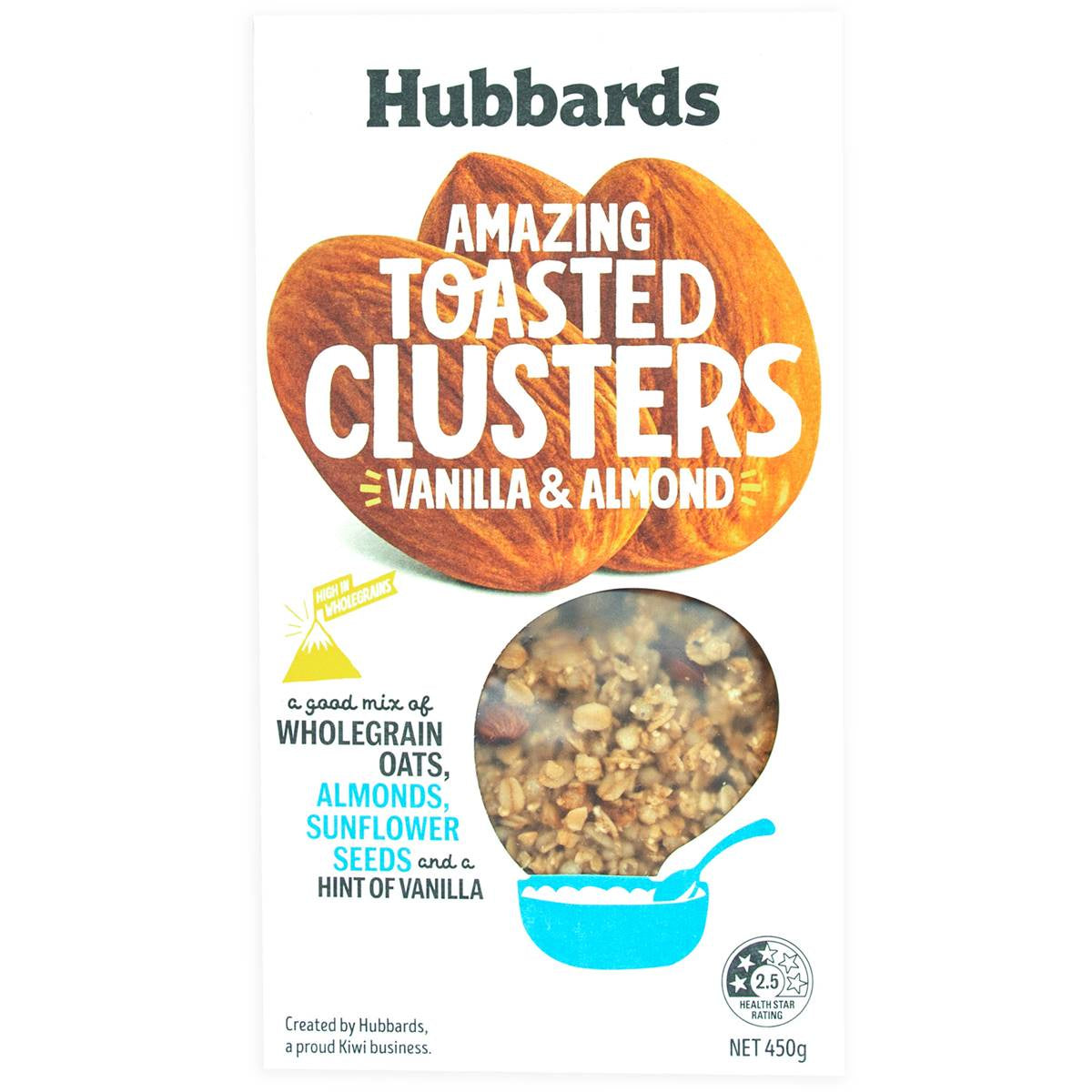 Hubbards Toasted Clusters Vanilla & Almond 450g