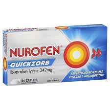 Nurofen Quickzorb Caplets 12Pk