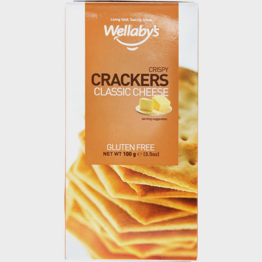 Wellaby's Classic Cheese Crackers Gluten Free 100G