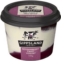 Gippsland Dairy Yoghurt Boysenberry 720G