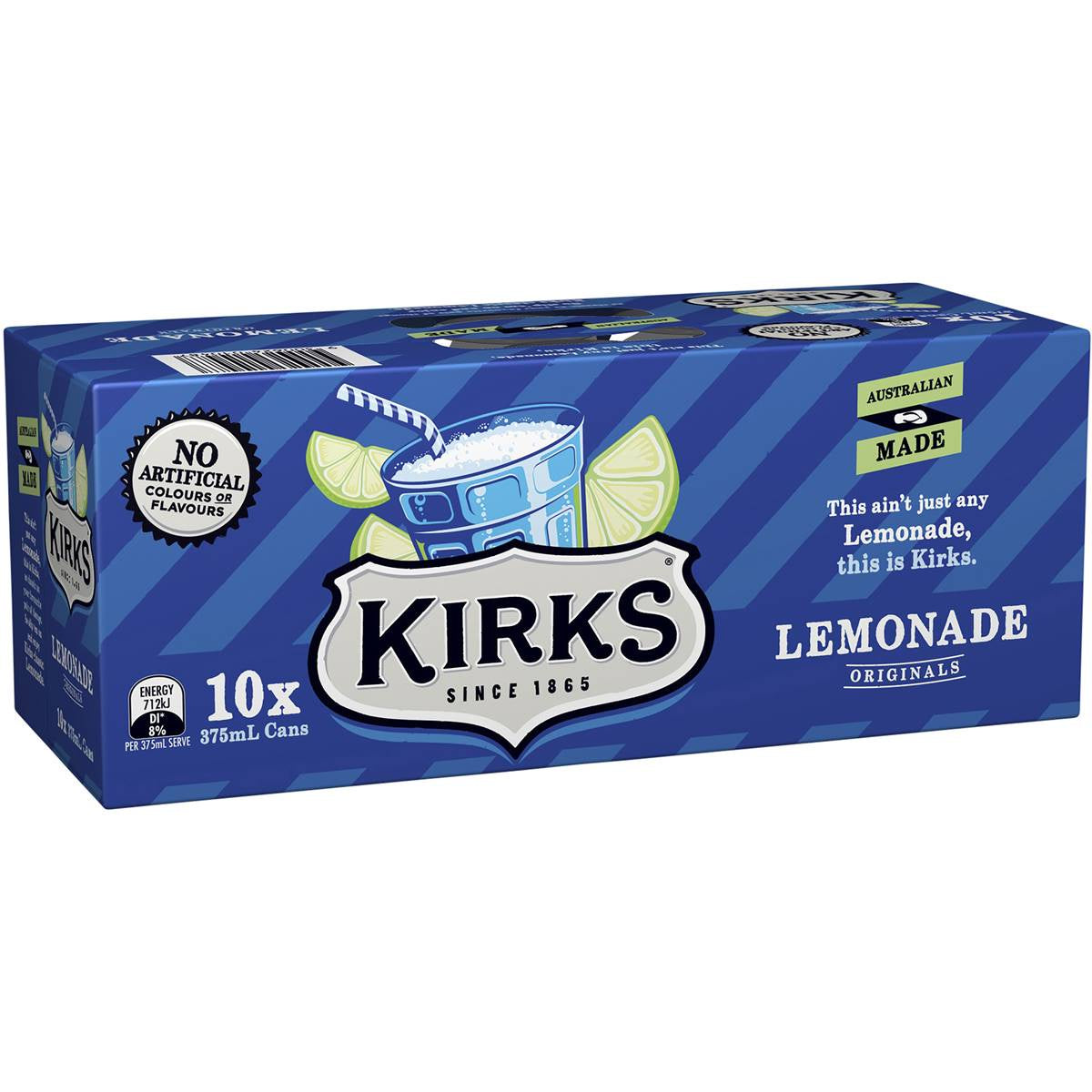 Kirks Lemonade 10Pk 375Ml