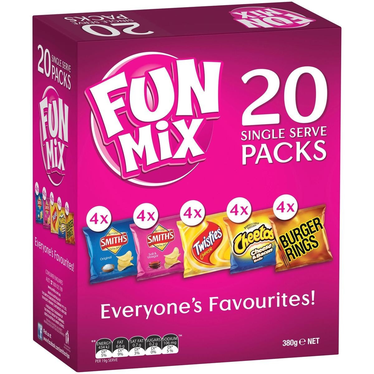 Smiths Chips Fun Mix Multipack 20Pk