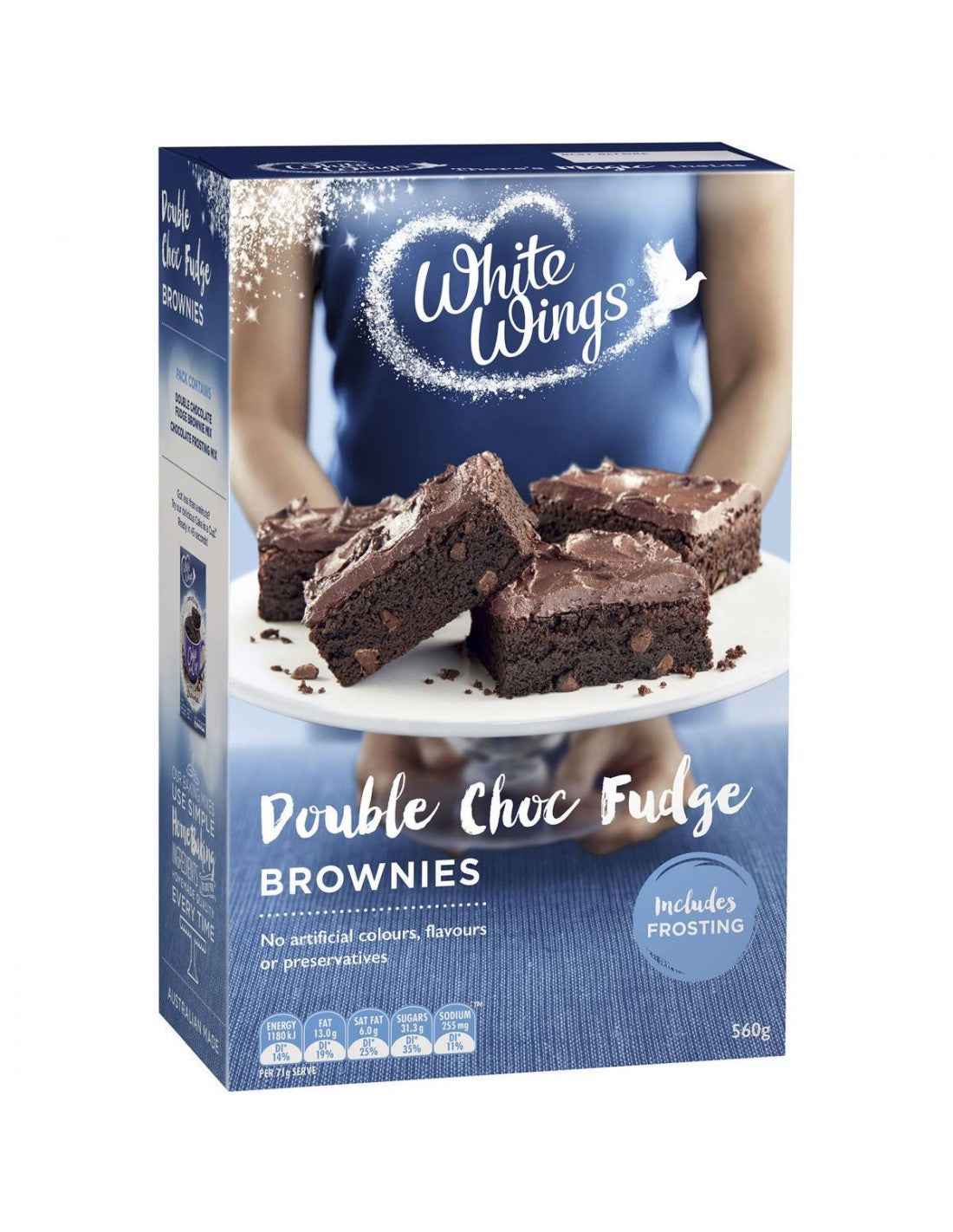 White Wings Double Choc Fudge Brownie Mix 560G
