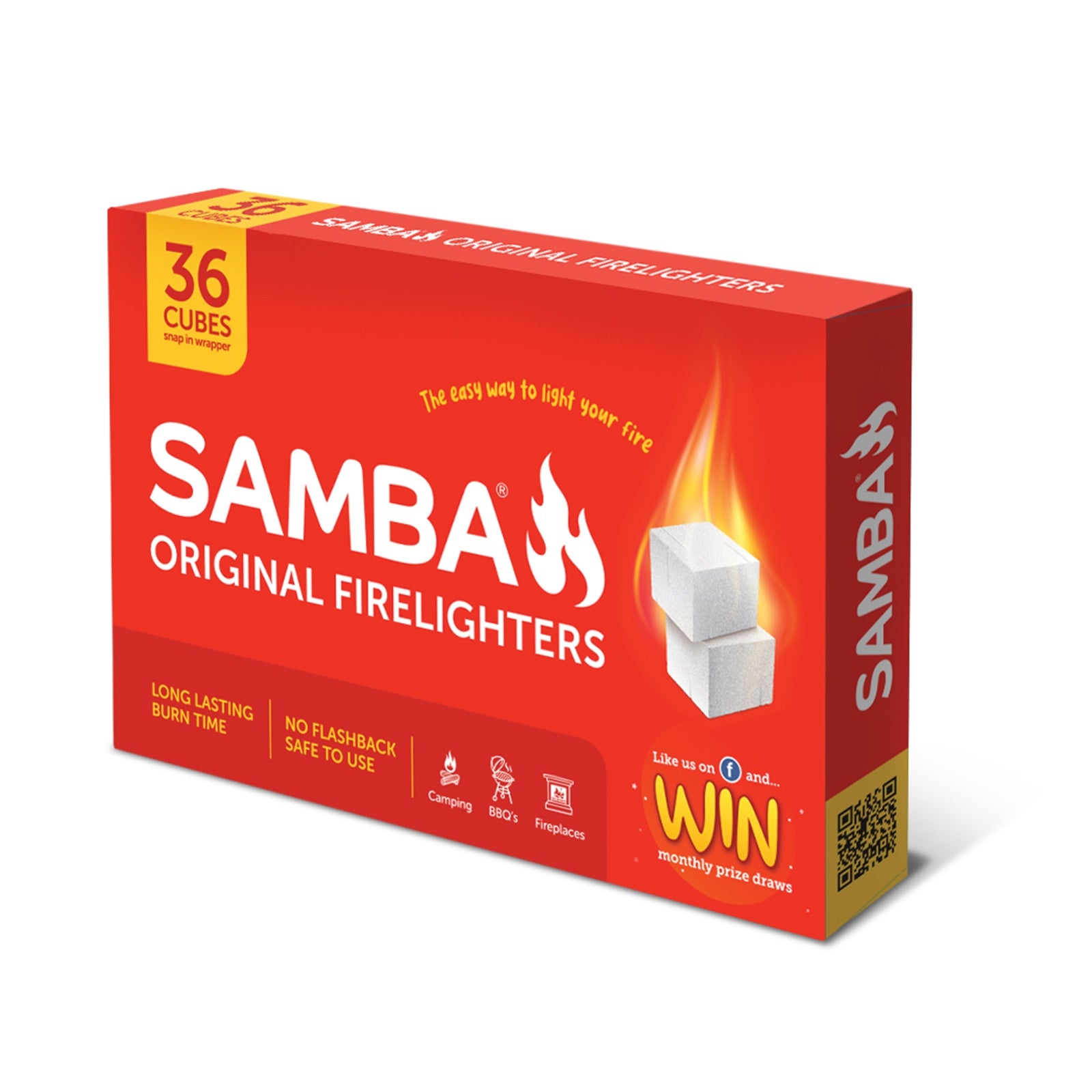 Samba White Firelighters 36Pk