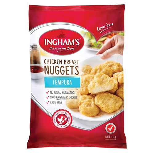 Inghams Tempura Chicken Nuggets 1Kg