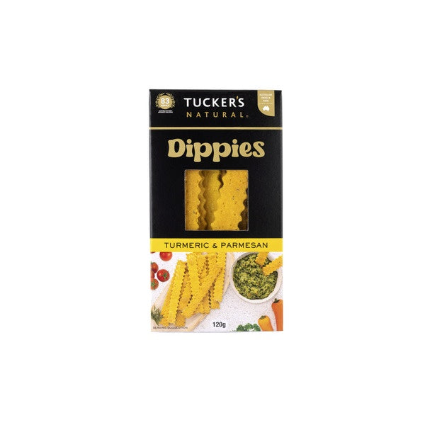 Tuckers Dippies Tumeric & Parmesan 120G