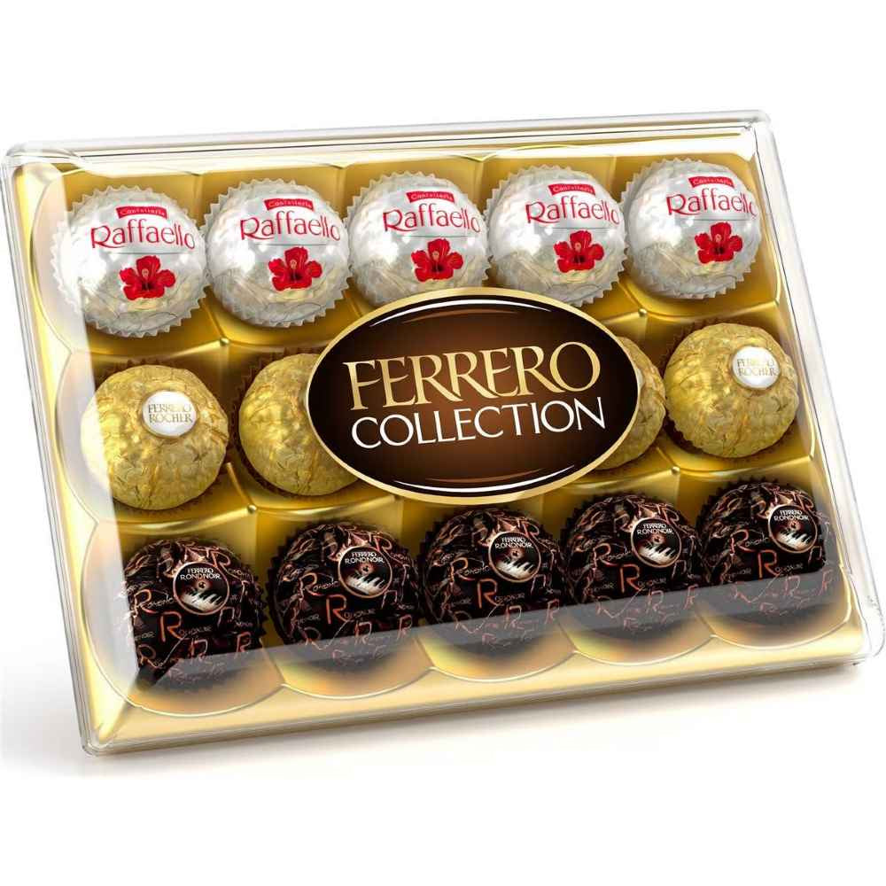 Ferrero Collection Rocher Raffaello Rondnoir Chocolate Gift Box 15 Pack