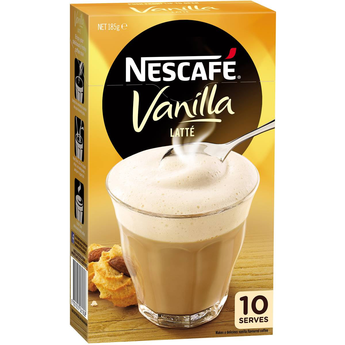 Nescafe Sachets Vanilla Latte 10Pk