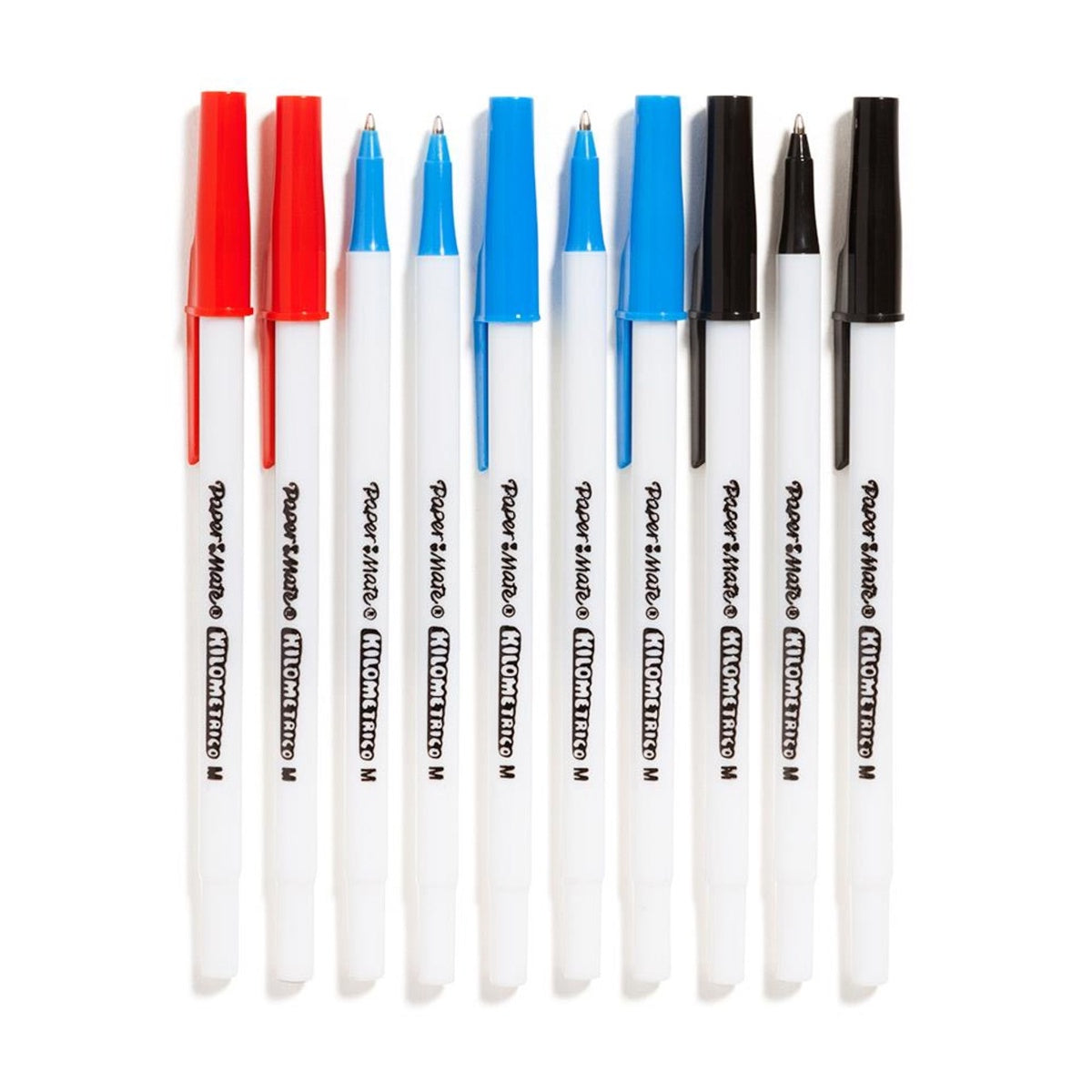 Papermate Kilometrico Mixed Colour Pens 10Pk
