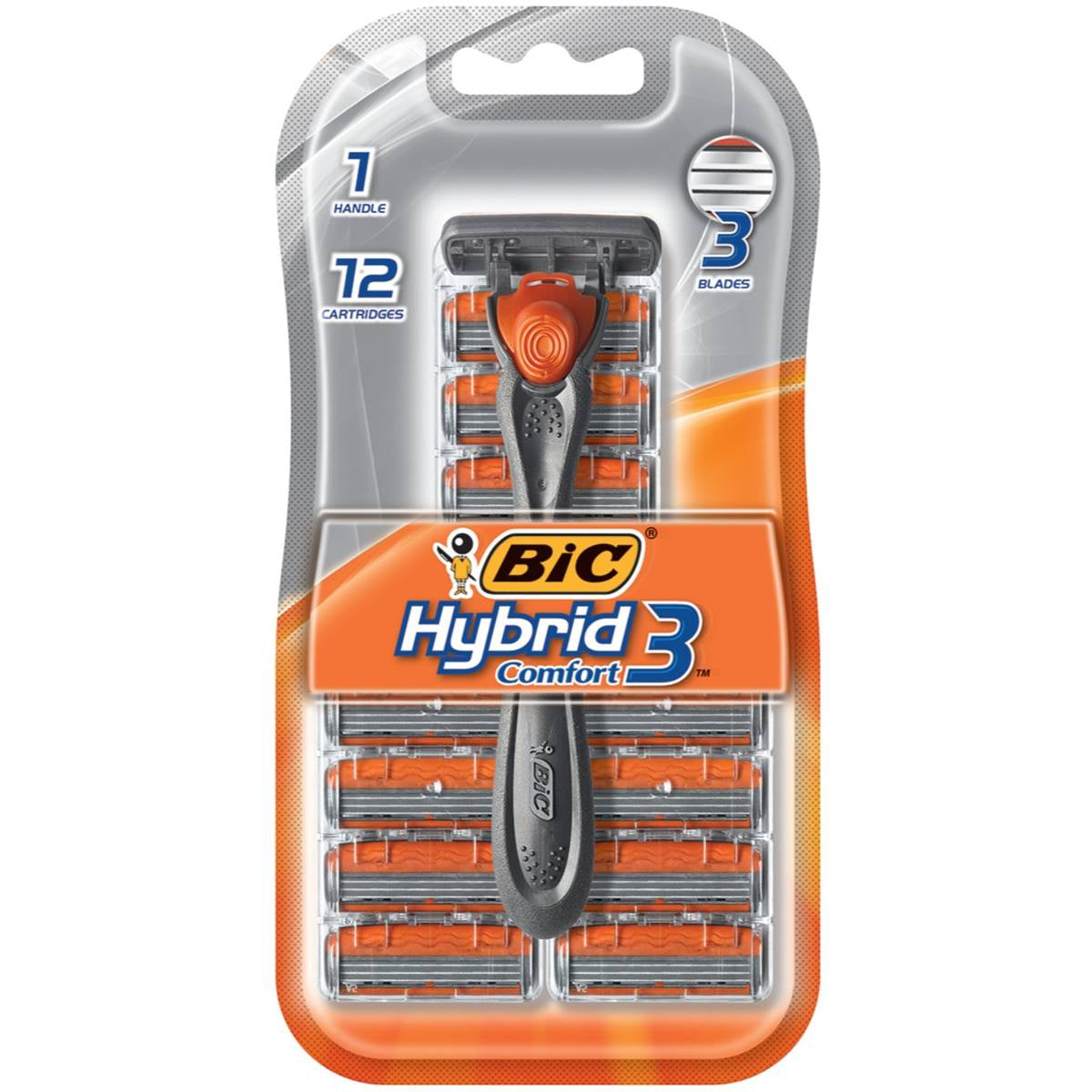 BIC Hybrid 3 Comfort Shaver 12Pk