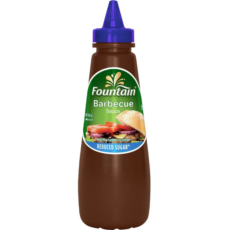 Fountain Barbecue Sauce Squeeze GF 500Ml