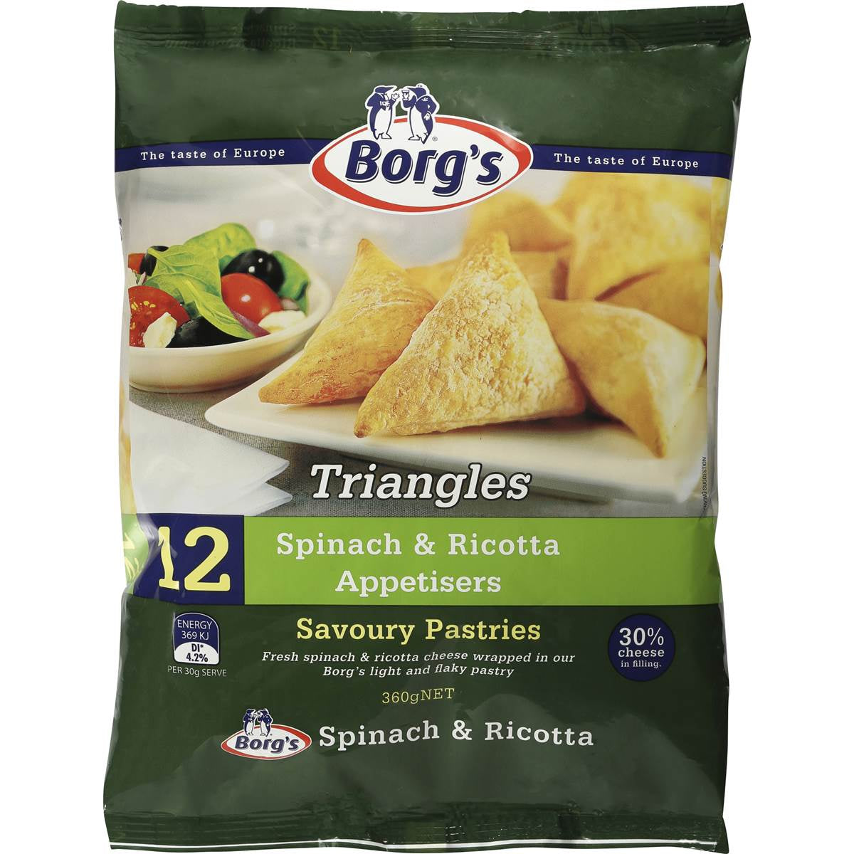 Borgs Triangles Spinach And Ricotta 360G