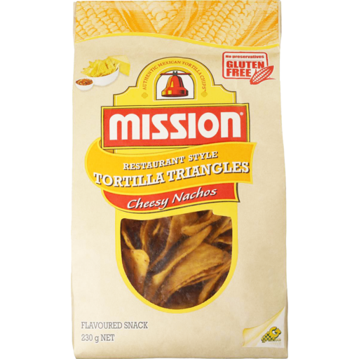 Mission Corn Chips Cheesy Nachos 230G