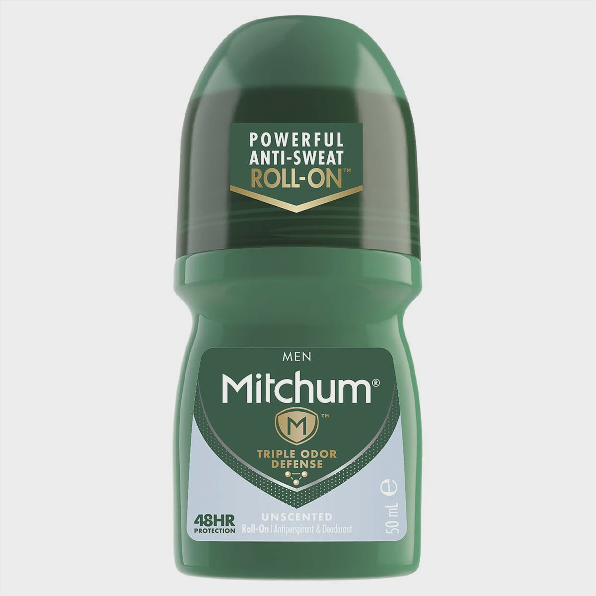 Mitchum Men's Roll On Unscented Antiperspirant & Deodorant 50ml