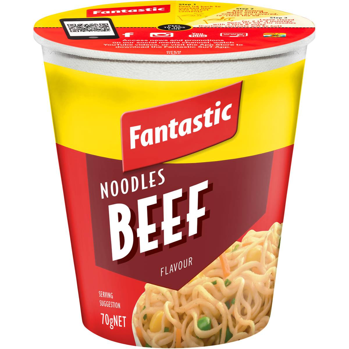 Fantastic Noodles Cup Beef 70G